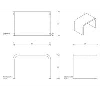 Табурет Decor Walther Stone для душа 09743 схема 2