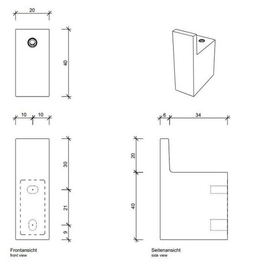Крючок Decor Walther Century настенный 06503 схема 2 Крючок Decor Walther Century настенный 06503 схема 2