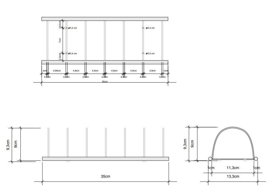 Настольный полотенцедержатель Decor Walther DW 0846860 в черном цвете ФОТО