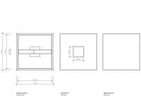 Черный диспенсер для бумажных полотенец Decor Walther Porzellan имитация кожи 08478 схема 2