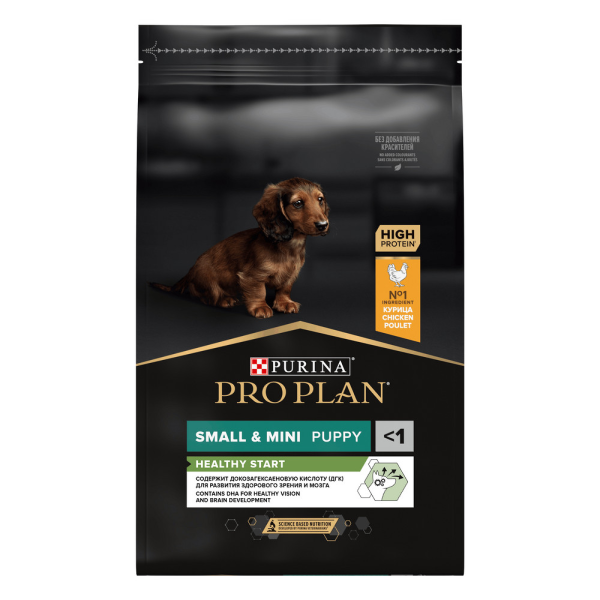 Сухой корм для щенков мелких пород Pro Plan Small Mini Puppy с курицей