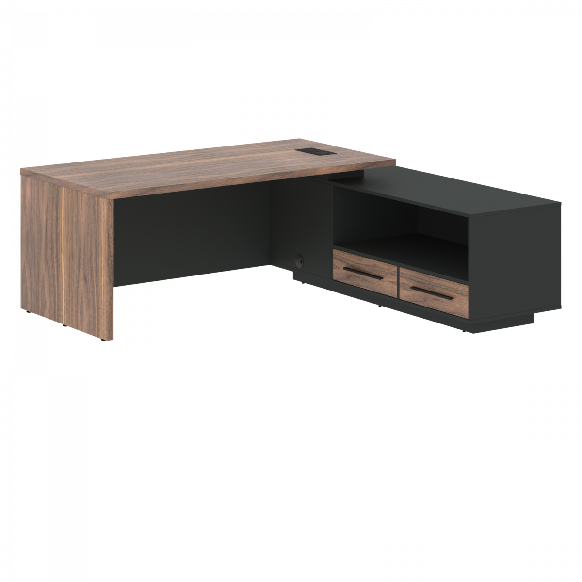 Стол руководителя с тумбой VRCT 2119(R) 2100х1900х750 V