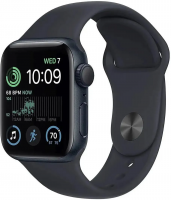 Умные часы Apple Watch SE 2 44mm Midnight Aluminium Case with Midnight Sport Band M/L (MXEK3LL/A)