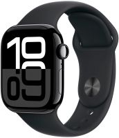 Умные часы Apple Watch Series 10 42mm Jet Black Aluminium Case with Black Sport Band S/M (MWWE3)