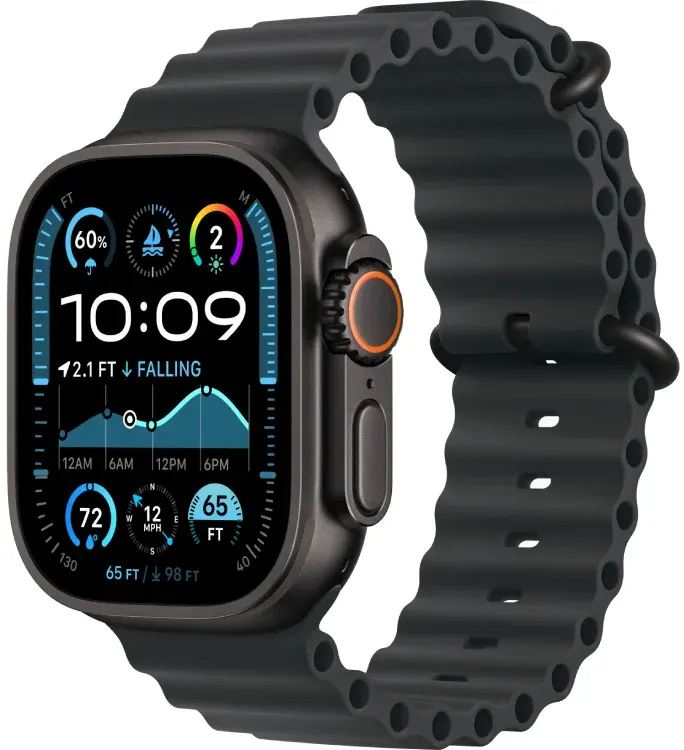 Умные часы Apple Watch Ultra 2 49mm Black Titanium Case with Black Ocean Band (MX4P3QA/A)