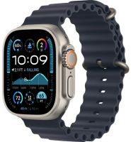 Умные часы Apple Watch Ultra 2 49mm Natural Titanium Case with Navy Ocean Band (MX4D3FD/A)