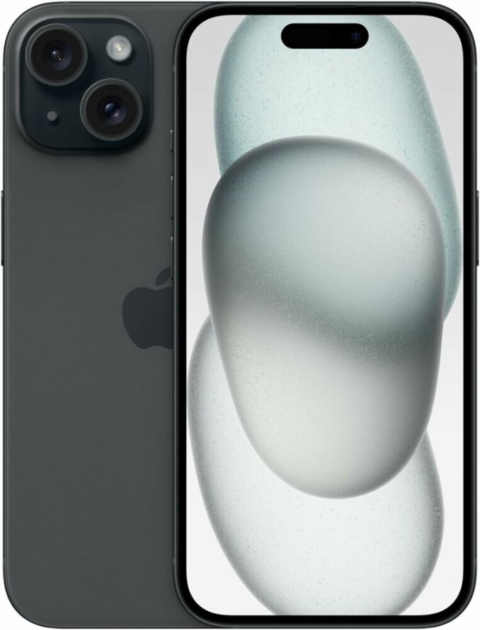 Смартфон Apple iPhone 15 128Gb Black (MTP03HX/A)
