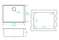 Мойка кухонная Kuchenstern SUB 60 a-Granit 20120 56х43,5 см схема 6 Мойка кухонная Kuchenstern SUB 60 a-Granit 20120 56х43,5 см схема 6