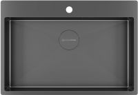 Мойка кухонная Kuchenstern WERK 80 AISI 304/R10 50850 74х51 см схема 1