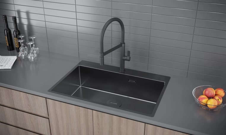 Мойка кухонная Kuchenstern WERK 80 AISI 304/R10 50850 74х51 см ФОТО