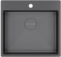 Мойка кухонная Kuchenstern WERK 60 AISI 304/R10 50750 54х51 см схема 1