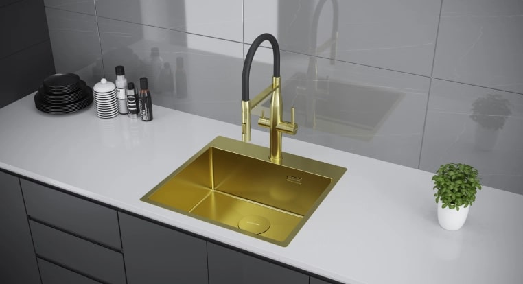 Мойка кухонная Kuchenstern WERK 60 AISI 304/R10 50750 54х51 см ФОТО