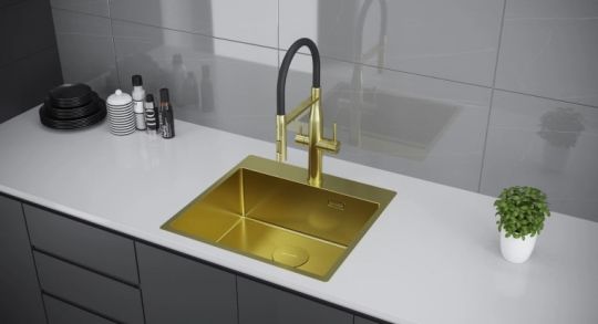 Мойка кухонная Kuchenstern WERK 60 AISI 304/R10 50750 54х51 см схема 3