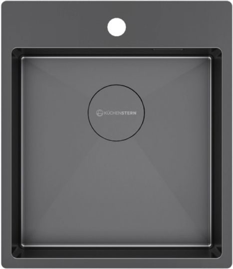 Мойка кухонная Kuchenstern WERK 45 AISI 304/R10 50550 44х51 см схема 3