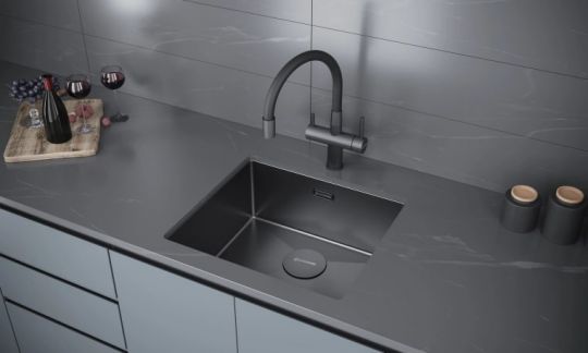 Мойка кухонная Kuchenstern KRAFT 50 AISI 304/R10 50150 49х44 см схема 3