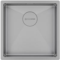 Мойка кухонная Kuchenstern KRAFT 45 AISI 304/R10 50050 44х44 см схема 2