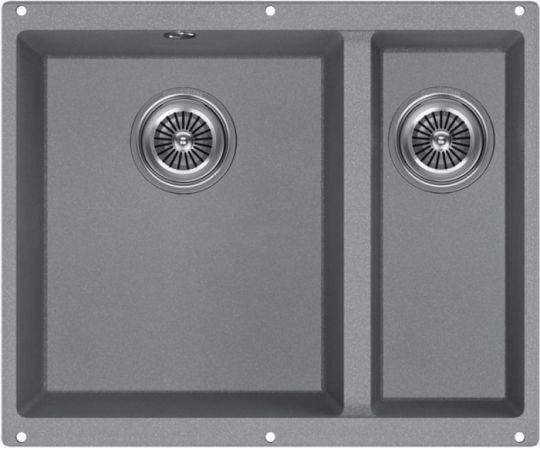 Мойка кухонная Kuchenstern UNDER 60-2 Ku-Granit 10210 55,5х46 см схема 2 Мойка кухонная Kuchenstern UNDER 60-2 Ku-Granit 10210 55,5х46 см схема 2