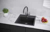 Мойка кухонная Kuchenstern TOP 50 Ku-Granit 10510 51,5х51 см схема 5