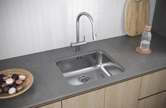 Мойка кухонная Kuchenstern RUND 50 AISI 304/R65 651SS60 49,5х44,5 см схема 2