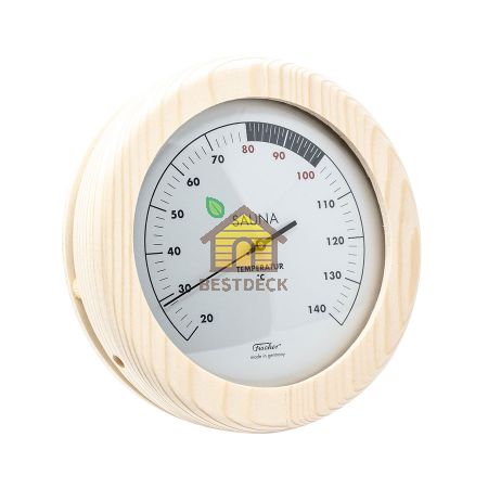 Термометр для сауны Fischer в деревянном корпусе