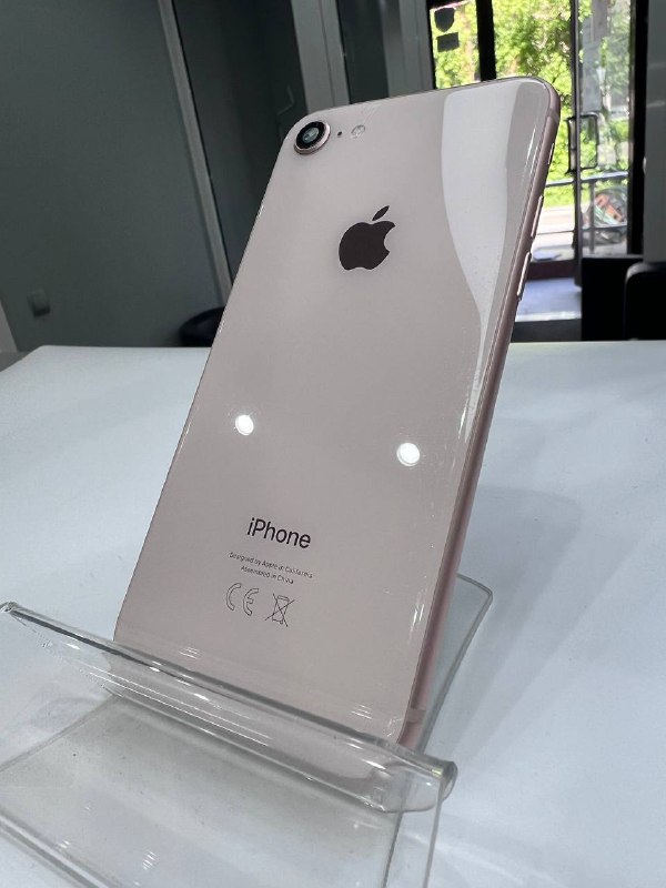 Apple iPhone корпус 8 SE сборе со шлейфами, стеклом камеры оригинал с разбора (снятый) не большие царапины  золотой
