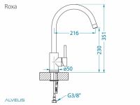 Смеситель для кухни Alveus ROXA 112903 схема 6 Смеситель для кухни Alveus ROXA 112903 схема 6