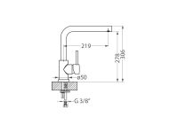 Смеситель для кухни Alveus SELMA 112904 схема 8