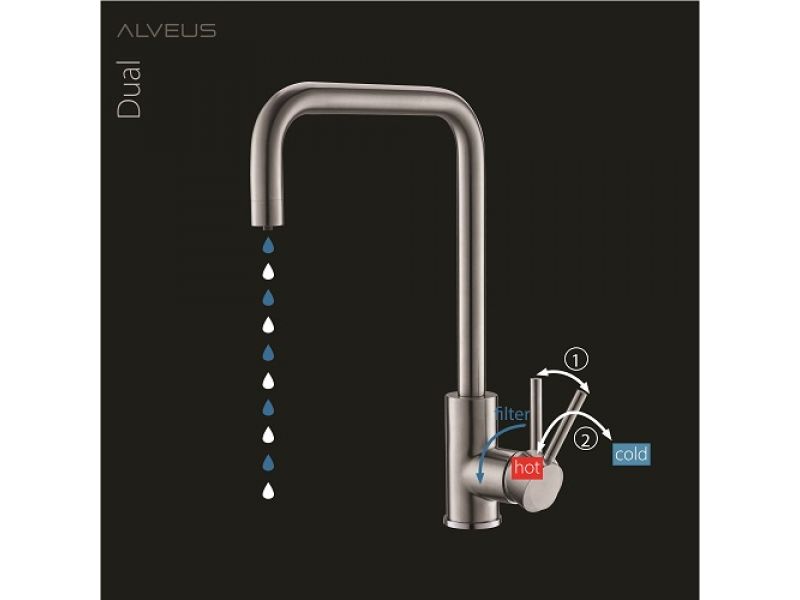 Смеситель для кухни Alveus DUAL 113980 ФОТО