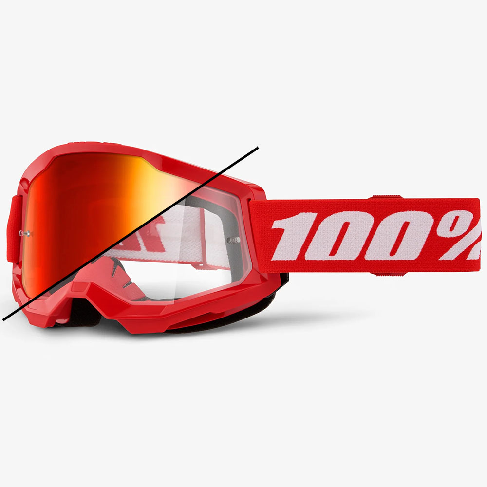 100% Strata 2 Red/Black (2025) очки для мотокросса