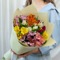 9 альстромерий микс