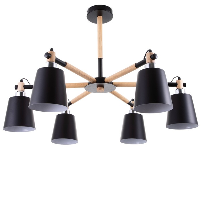 Люстра 1047/6BK E27 60Вт черный 76х76х50 см BayerLux