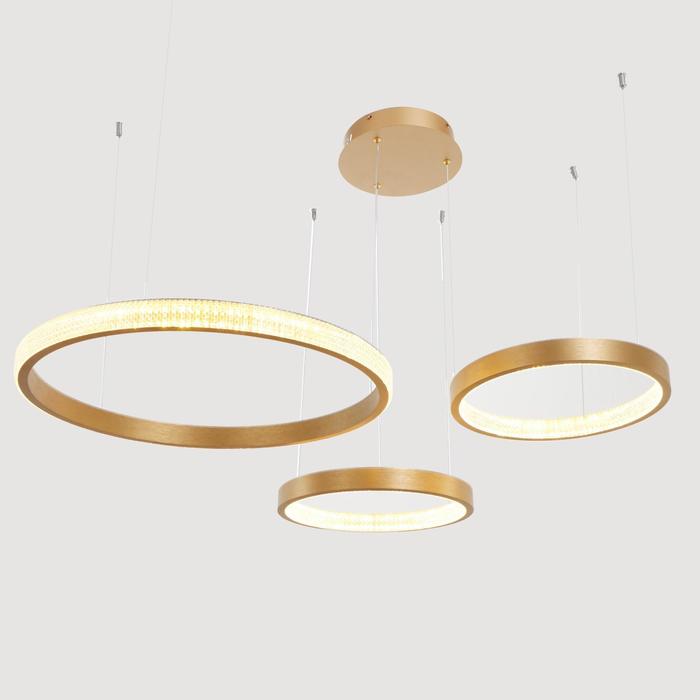 Светильник с ПДУ 88022/3 LED 81Вт 3000-6000К диммер золото 100х76х4-104 см BayerLux