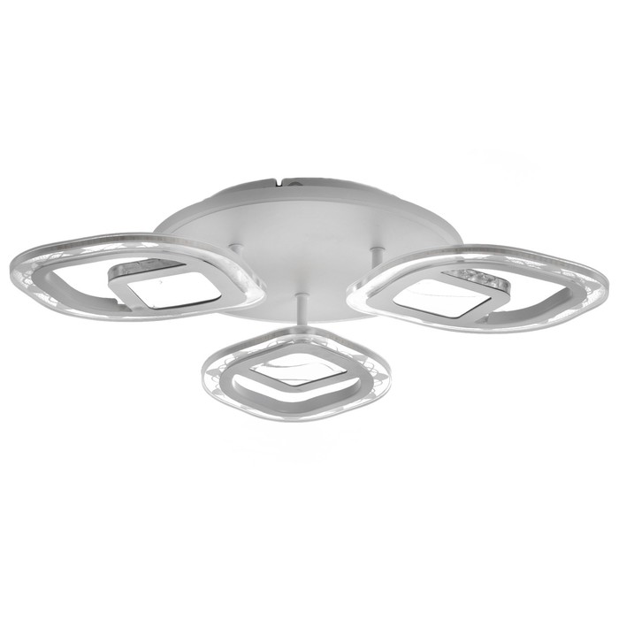 Люстра с ПДУ 1146/3WT LED 81Вт 3000-6000К+подсветка основания диммер белый 50х50х9 см BayerLux 52507