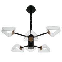 Люстра 1702/6 LED 124Вт 3000-6000К черный 64х64х50 см BayerLux