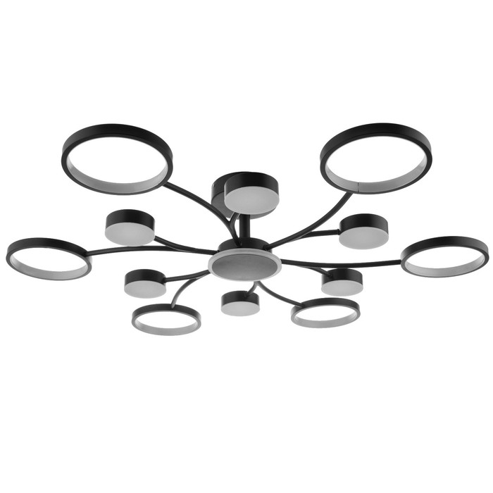 Люстра с ПДУ 2299/13BK LED 256Вт 3000-6000К черный 106х106х18 см BayerLux