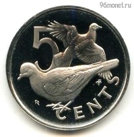 Брит. Виргинские острова 5 центов 1977