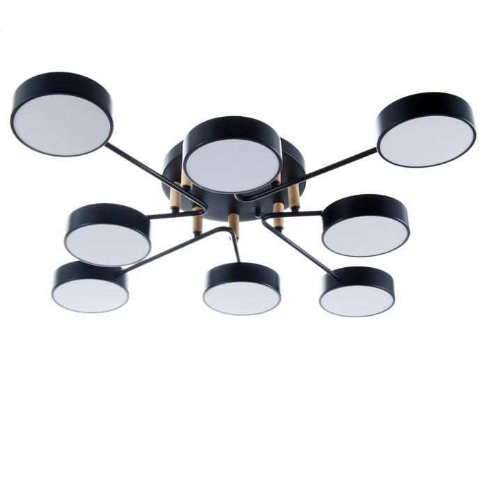 Люстра "Алмо" 8хLED 192Вт 3000-6000К черный 90х90х21 см BayerLux
