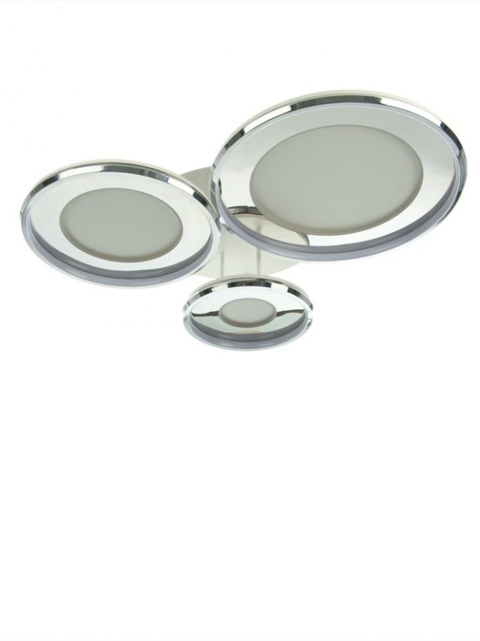 Люстра Karin 174Вт Led 3000-6000К хром ?30+40+50(82х71х15)см