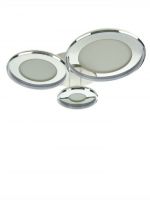 Люстра Karin 174Вт Led 3000-6000К хром ?30+40+50(82х71х15)см