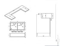 Мойка для кухни Alveus NEOCERAMIC 80 227983 87,2х44,8х21,2 две чаши схема 5 Мойка для кухни Alveus NEOCERAMIC 80 227983 87,2х44,8х21,2 две чаши схема 5