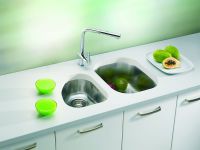 Мойка для кухни Alveus VARIANT 20 1009012 слив вдоль длинной стороны 42х34 см схема 2