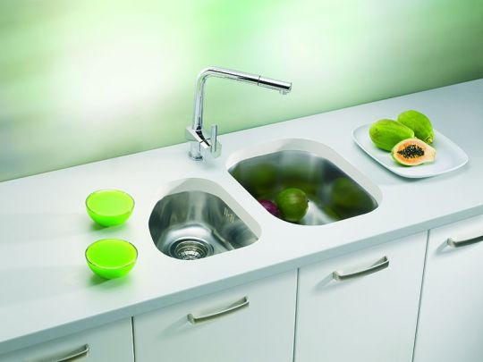 Мойка для кухни Alveus VARIANT 20 1009012 слив вдоль длинной стороны 42х34 см схема 2