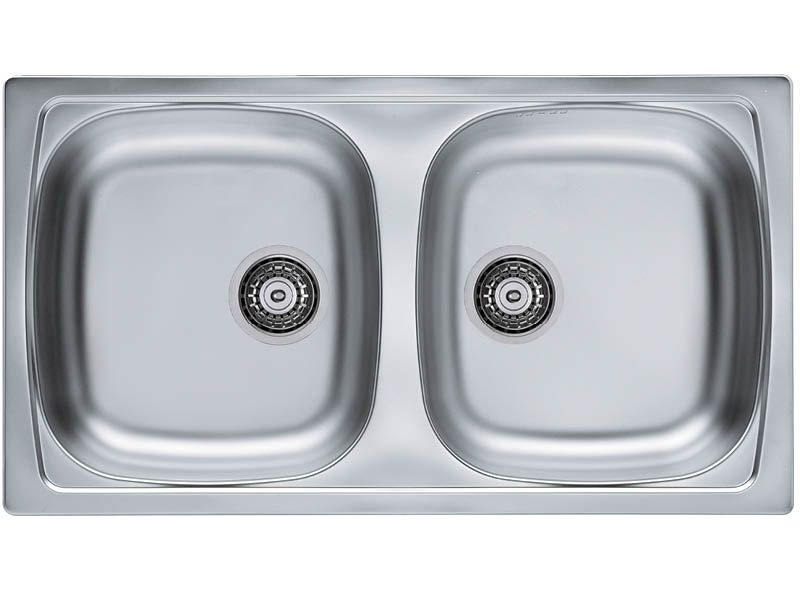 Изображение Мойка для кухни Alveus BASIC 160 NAT-90 в комплекте с сифоном 78х43,5 см