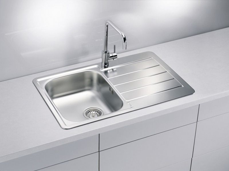 Мойка для кухни Alveus LINE 80 NAT-90 в комплекте с сифоном 79х50 см ФОТО