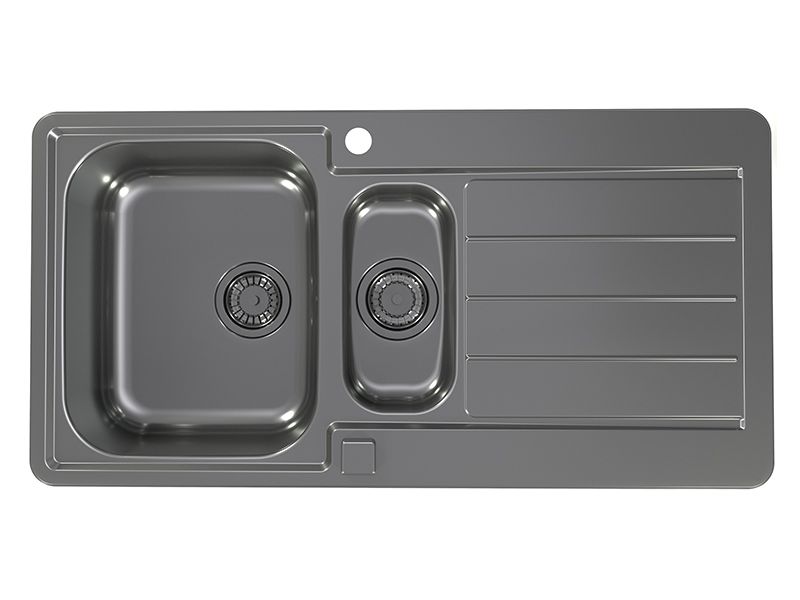 Мойка для кухни Alveus LINE MONARCH 10 с выпуском без сифона 98х50 см ФОТО