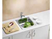 Мойка для кухни Alveus BASIC 10 NAT-90 в комплекте с сифоном 38х44 см схема 2