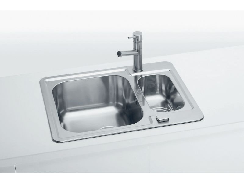 Мойка для кухни Alveus LINE MAXIM 50 SAT 90 с сифоном 61х50 см ФОТО