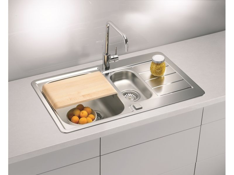 Мойка для кухни Alveus LINE MAXIM 70 SAT 90 в комплекте с сифоном 79,5х50,5 см ФОТО