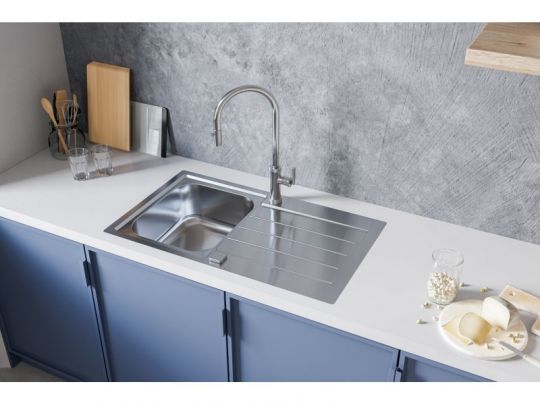 Мойка для кухни Alveus LINE MAXIM 20 SAT-90 FS c сифоном 86,5х50,5 см схема 3