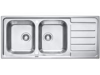 Мойка для кухни Alveus LINE MAXIM 100 SAT-90 в комплекте с сифоном 116,5х50,5 см схема 1